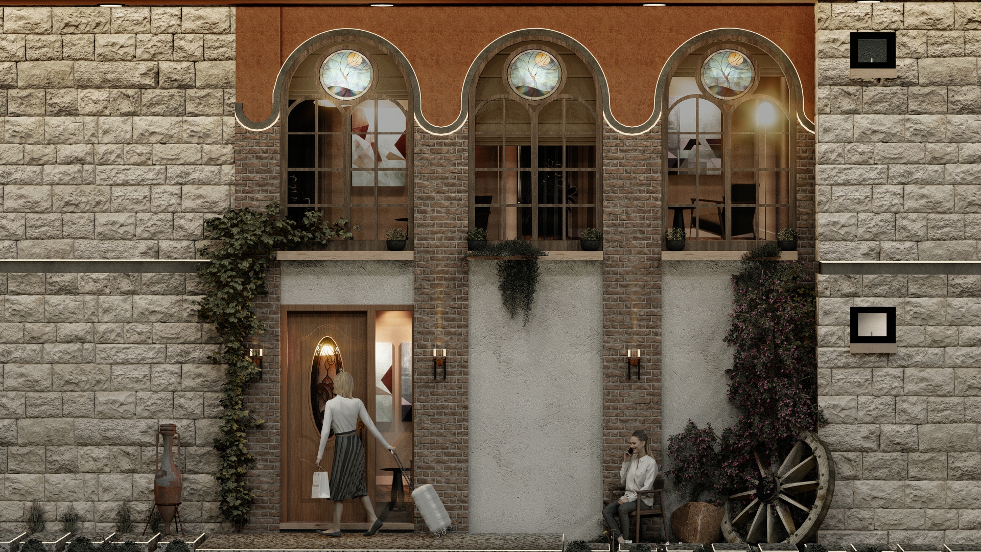 Çanakkale Ayvacık Koyunevi Köyü 8 odalı Taş Butik Otel